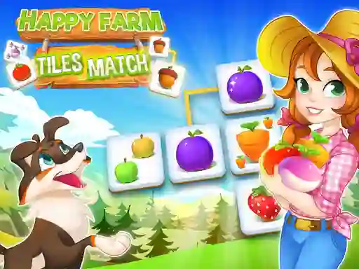 Joc Happy Farm Tiles Match on-line