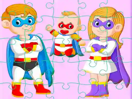 Joc Super Hero Family Jigsaw on-line