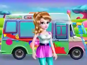 Joc Girly Ice Cream Truck Car Wash on-line