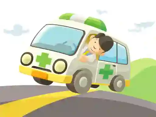 Joc Cartoon Ambulance on-line