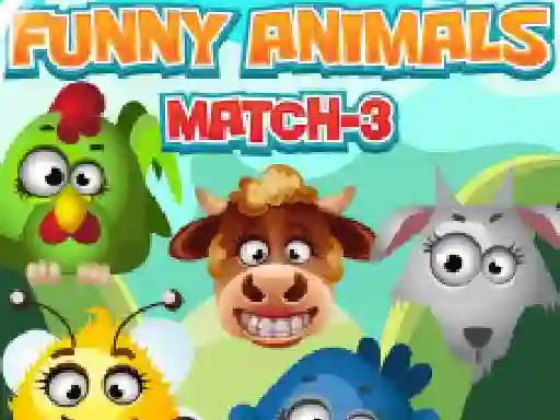 Joc Funny Animals Match 3 on-line