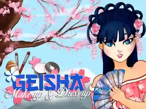 Joc Geisha make up and dress up on-line