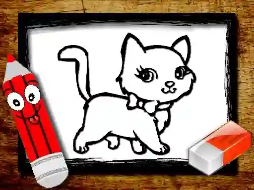 Joc Back to School: Animals Coloring Book on-line