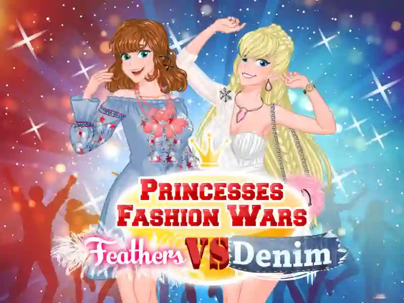Joc Princesses Fashion Wars Feathers VS Denim on-line