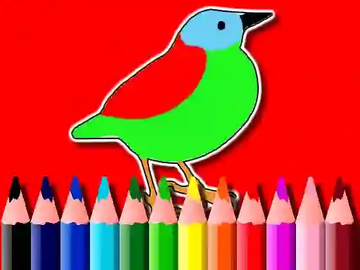 Joc Back To School: Birds Coloring Book on-line