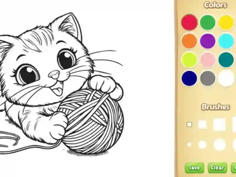 Joc Cat Coloring Book on-line