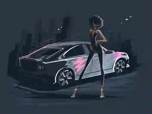 Joc Old and New Cars Coloring on-line