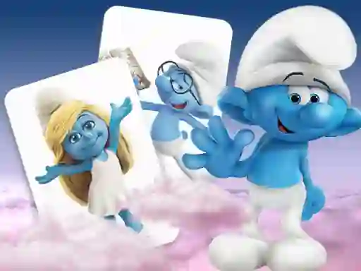 Joc Smurfs memory card Match on-line