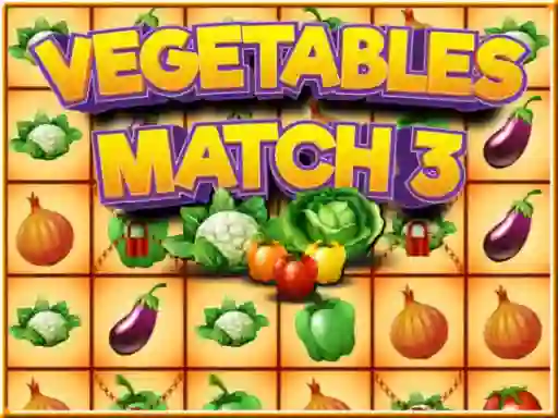 Joc Vegetables match 3 on-line