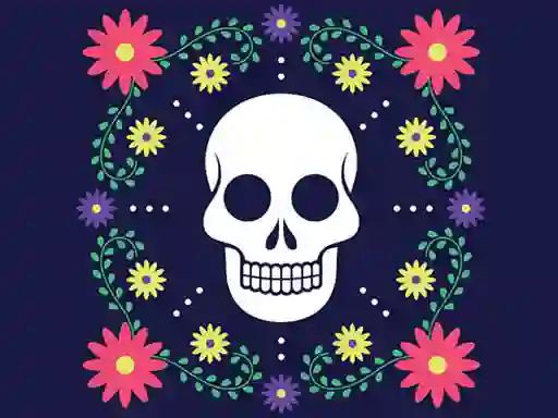 Joc Colorful Skull Jigsaw on-line
