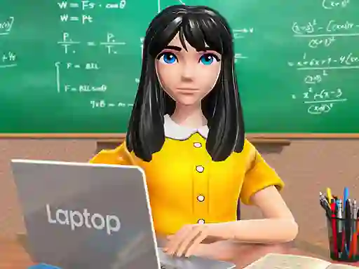 Joc School Teacher Game School Day on-line