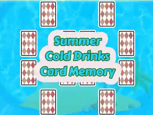 Joc Summer Cold Drinks Card Memory on-line