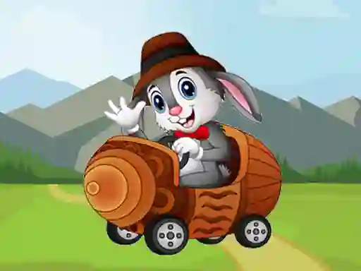Joc Cartoon Animals In Cars Match 3 on-line