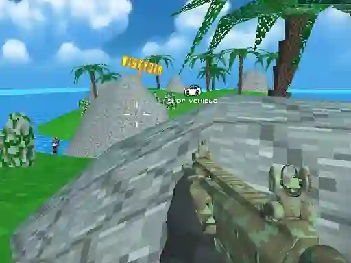 Joc Blocky Combat SWAT Desert Storm Zombie on-line