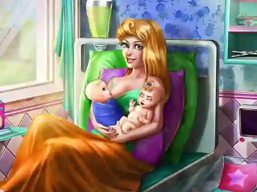 Joc Sleepy Princess Twins Birth on-line