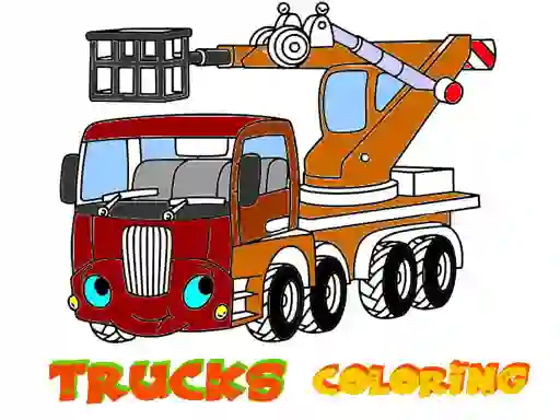 Joc Funny Trucks Coloring on-line