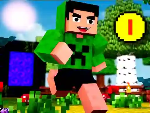 Joc Block Craft Jumping on-line
