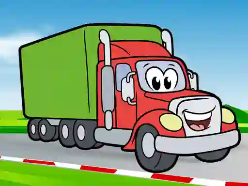 Joc Happy Trucks Coloring on-line