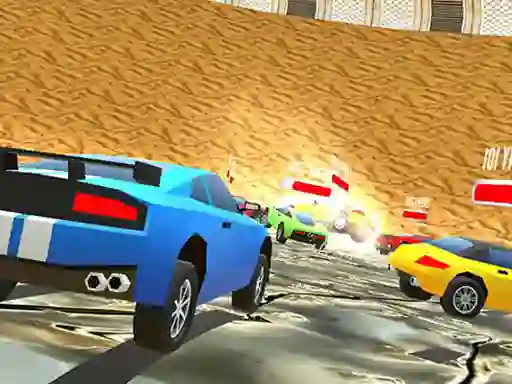 Joc Low Poly Smash Cars on-line