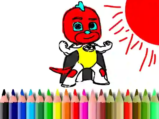 Joc Back To School: Mask Boy Coloring on-line