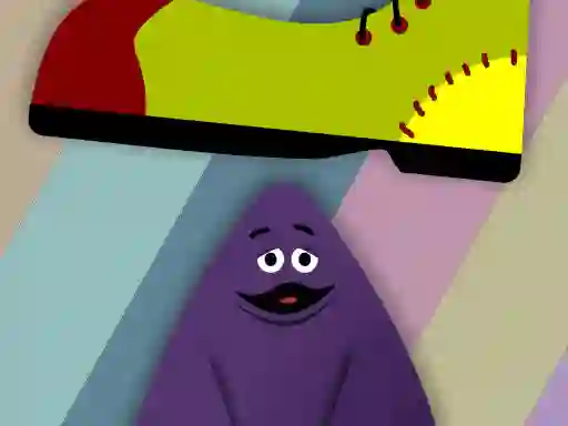 Joc Grimace vs giant clown shoes on-line