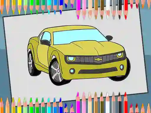 Joc American Cars Coloring Book on-line