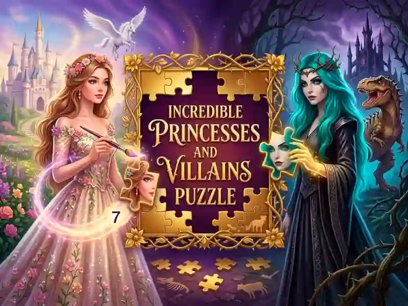 Joc Incredible Princesses and Villains Puzzle on-line