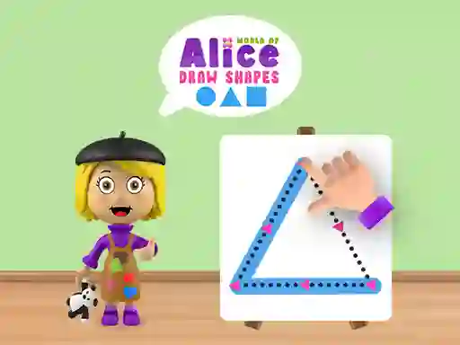 Joc World of Alice Draw Shapes on-line
