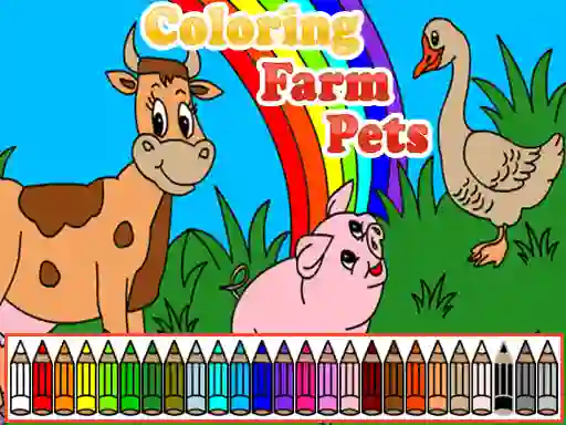 Joc Coloring Farm Pets on-line