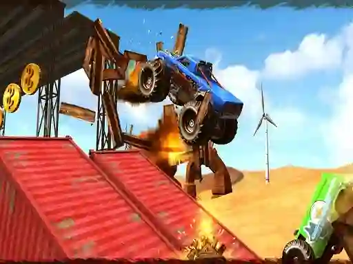 Joc Monster Truck Impossible Track Plane Simulator on-line
