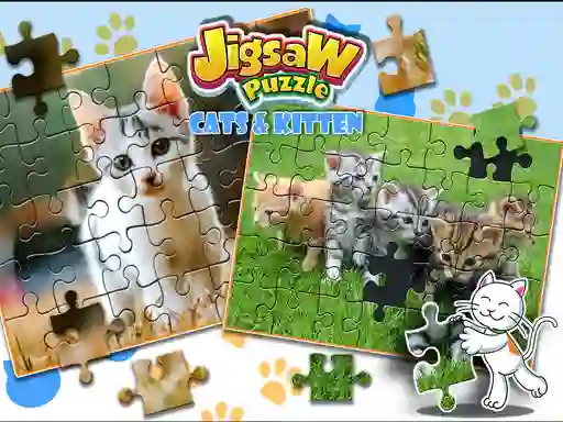 Joc Jigsaw Puzzle Cats & Kitten on-line