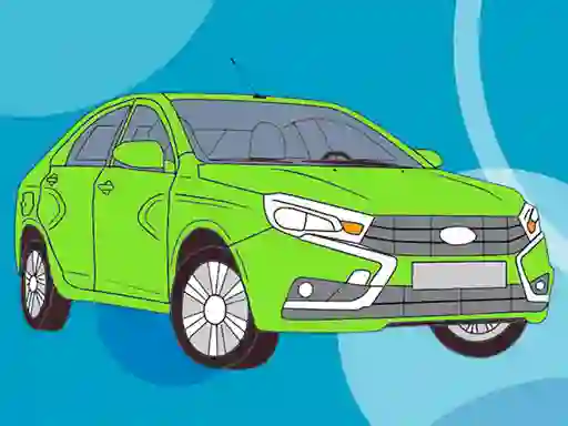 Joc Russian Cars Coloring Book on-line