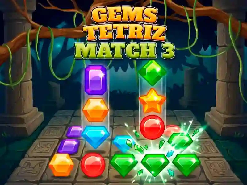 Joc Gems Tetriz Match 3 on-line