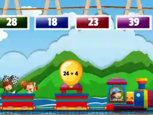Joc Math Train Addition on-line