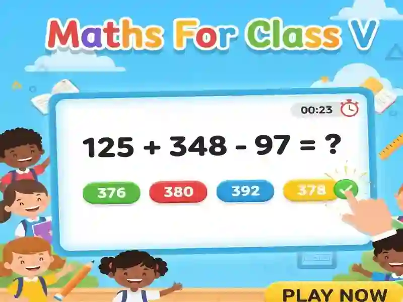 Joc Maths For Class V on-line