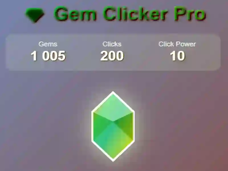 Joc Gem clicker pro on-line