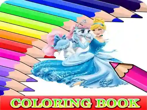 Joc Coloring Book for Cinderella on-line
