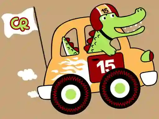 Joc Fast Racing Cars Coloring on-line