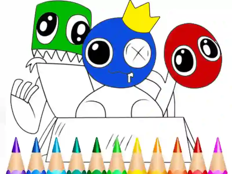 Joc Rainbow Friends Coloring Book on-line