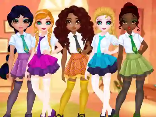 Joc Princesses BFF Rush To School on-line