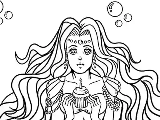 Joc Kawaii Mermaids Coloring Book on-line