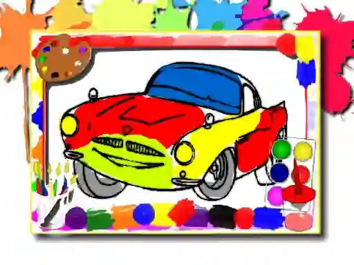Joc Racing Cars Coloring Book on-line