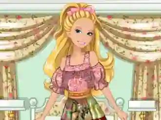 Joc Barbie's Patchwork Peasant Dress on-line