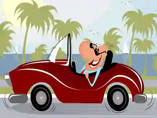 Joc Convertible Cars Jigsaw on-line