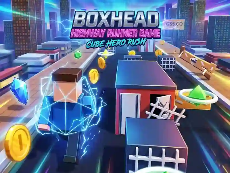 Joc Boxhead Highway Runner Game on-line