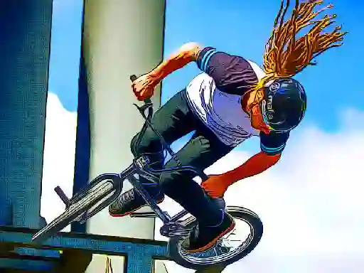 Joc bmx bikes jigsaw on-line