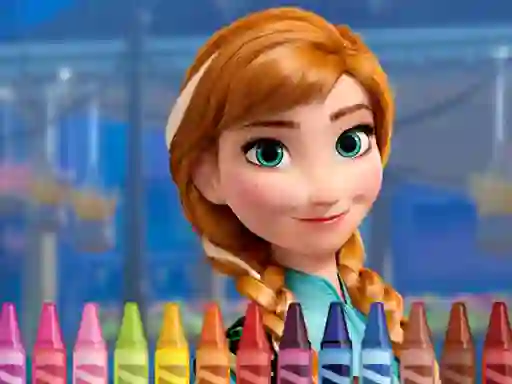 Joc Anna Frozen Coloring on-line