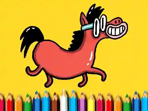 Joc Back To School: Pony Coloring Book on-line