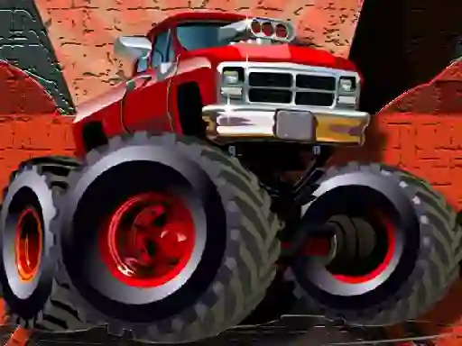 Joc Crazy Monster Trucks Puzzle on-line