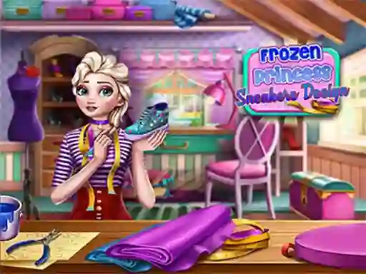 Joc Frozen Princess Sneakers Design on-line